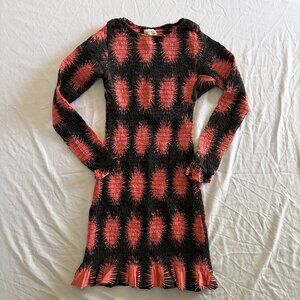 Par & Escola Clotilde Smocked Mini Dress